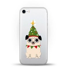 Силиконовый чехол новогодний "Елка-Пёс" на Apple iPhone 7 Andy & Paul