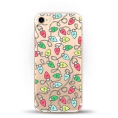 Силиконовый чехол новогодний "Гирлянда" на Apple iPhone 7 Andy & Paul