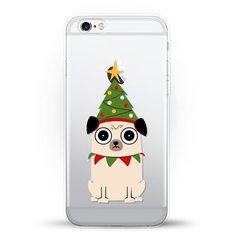 Силиконовый чехол новогодний "Елка-Пёс" на Apple iPhone 6/6s Andy & Paul