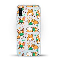 Силиконовый чехол Корги в масках на Samsung Galaxy A30s Andy & Paul