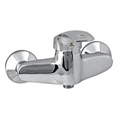 Смеситель однорычажный для душа G-Ferro "Стандарт", с лейкой и шлангом, настенный, керамический картридж 40 мм