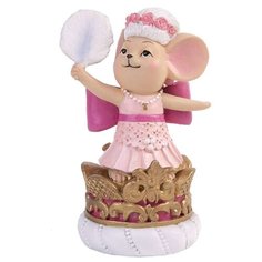 Декоративная фигурка Mister Christmas "Леди-мышь и перо", 10х6х5 см Феникс Present