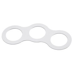 Рамка декоративная Novotech "Metis", 284x125x2 мм, цвет: белый