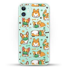 Силиконовый чехол Корги в масках на Apple iPhone 11 Andy & Paul