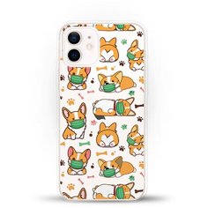 Силиконовый чехол Корги в масках на Apple iPhone 12 mini Andy & Paul
