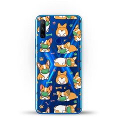 Силиконовый чехол Корги в масках на Honor 9X Premium Andy & Paul