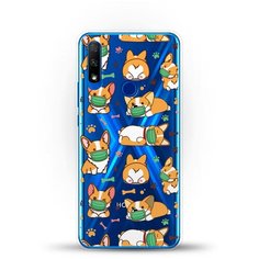 Силиконовый чехол Корги в масках на Honor 9X Andy & Paul
