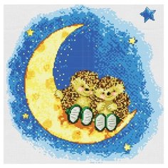 Набор для вышивания "Ёжики на луне" Белоснежка