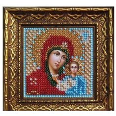 Набор для вышивания бисером "Казанская Божия Матерь", 6,5x6,5 см Вышивальная Мозаика