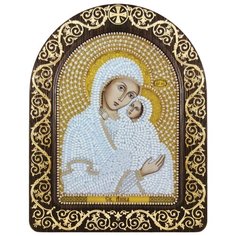 Набор для вышивания бисером Нова Слобода "Святая Анна с младенцем Марией", арт. СН5019, 13,5x17 см Nova Sloboda