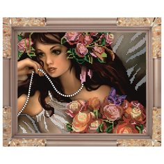 Набор для вышивания бисером "Нежная фея", 24.2x19.2 см Светлица