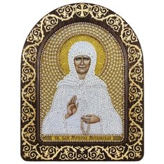 Набор для вышивания бисером Нова Слобода "Святая Блаженная Матрона Московская", арт. СН5008, 13,5x17 см Nova Sloboda