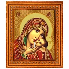Схема для вышивания бисером "Богородица Касперовская", 20х25 см Рукоделие