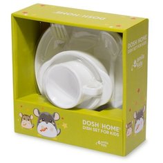 Набор посуды для детей Dosh Home "Amila Kids", белый