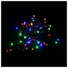 Электрическая LED-гирлянда, 50 лампочек, многоцветная Snowmen