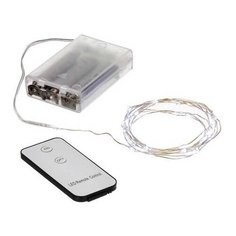 Гирлянда электрическая Vegas "Нить", с контроллером, свет: холодный, 20 ламп, 2 м