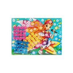 Мозаика из пуговиц "Фея", А5 Рыжий кот