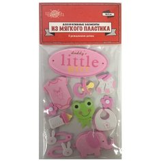 Декоративные элементы "С рождением дочки", 18x11 см Проф Пресс