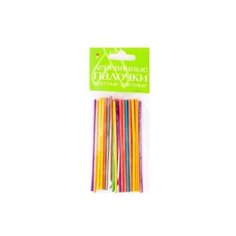 Деревянные палочки, круглые, цветные, 10 см, 3 мм, 25 штук Альт