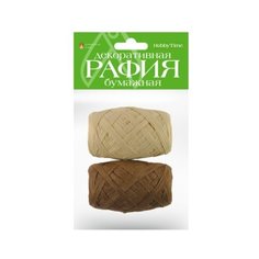 Рафия бумажная декоративная, 2 цвета, 10 м (комбинация 7) Альт