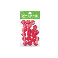 Помпоны пушистые, 25 мм, 20 штук (цвет: розовый) Альт