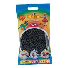 Бусинки для термомозаики, 1000 штук (цвет: темно-серый) Hama