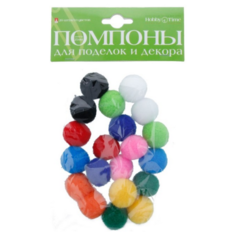 Помпоны пушистые, 25 мм, 20 штук, 10 цветов Альт