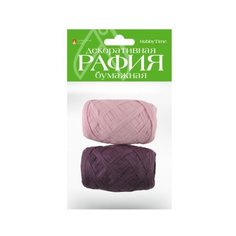 Рафия бумажная декоративная, 2 цвета, 10 м (комбинация 9) Альт