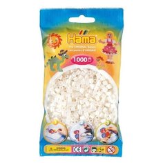 Бусинки для термомозаики, 1000 штук (цвет: жемчужный) Hama