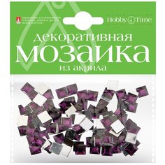 Мозаика декоративная из акрила, цвет: фиолетовый Альт