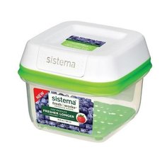 Контейнер квадратный FreshWorks "Sistema", 591 мл