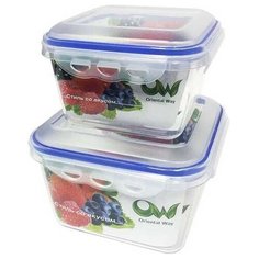 Контейнер квадратный для СВЧ, 1,2 л Oriental Way