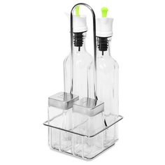 Набор для масла, уксуса, соли и перца LYRA, на подставке Dosh | Home