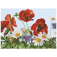 Набор для вышивания крестом на канве с рисунком Нова Слобода "Летний блюз", 39x28,4 см, арт. СР3286 Nova SlobodА