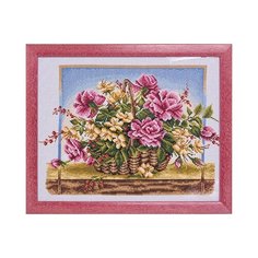 Набор для вышивания Panna "Корзина с розами", арт. ВГ-0870, 36,5х25,5 см