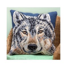 Набор для вышивания Panna "Подушка. Волк", арт. ПД-1619, 40х40 см
