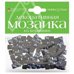 Мозаика декоративная из керамики, цвет: черный, 100 штук Альт