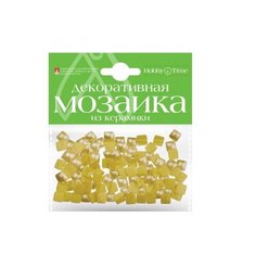 Мозаика декоративная из керамики, цвет: желтый, 100 штук Альт