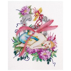 Набор для вышивания Panna "Живая картина. Фея цветов", арт. ЖК-2042, 18х22 см