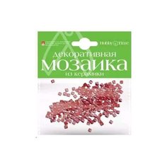 Мозаика декоративная из керамики, цвет: красный, 200 штук Альт