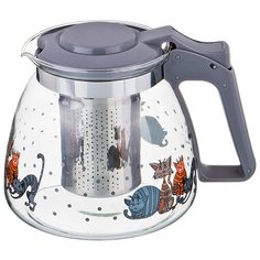 Чайник заварочный с фильтром "Коты", 900 мл