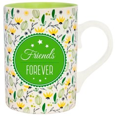 Подарочная кружка с надписью "Friends forever" BE Happy