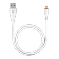 Кабель Deppa Ceramic USB - Lightning (72291), 1 шт., белый, 1 м