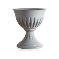Кашпо-вазон Bama "Алба", 25 см (серый)