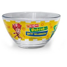 Салатник стеклянный PrioritY "Фиксики №1", 13 см