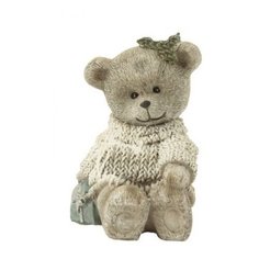 Фигурка декоративная "Мишутка в ожидании", 7,5x6,5x9,5 см Феникс Present