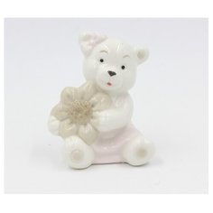 Фигурка декоративная "Мишка с цветочком", 4,8x6x8 см Феникс Present