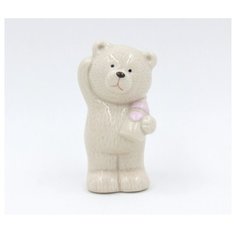 Фигурка декоративная "Мишка с розовой бутылочкой", 4,5x5x8,5 см Феникс Present