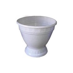 Кашпо с поддоном, белый, 10.5 л Диорит XXI