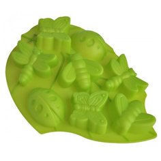 Форма для выпечки силиконовая "Лист", 28x22x3 см, зеленая Regent Inox